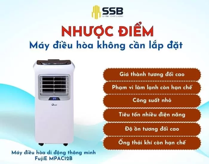 Điều hòa di Động không cần lắp Đặt, giải pháp làm mát tiện lợi cho mọi nhà